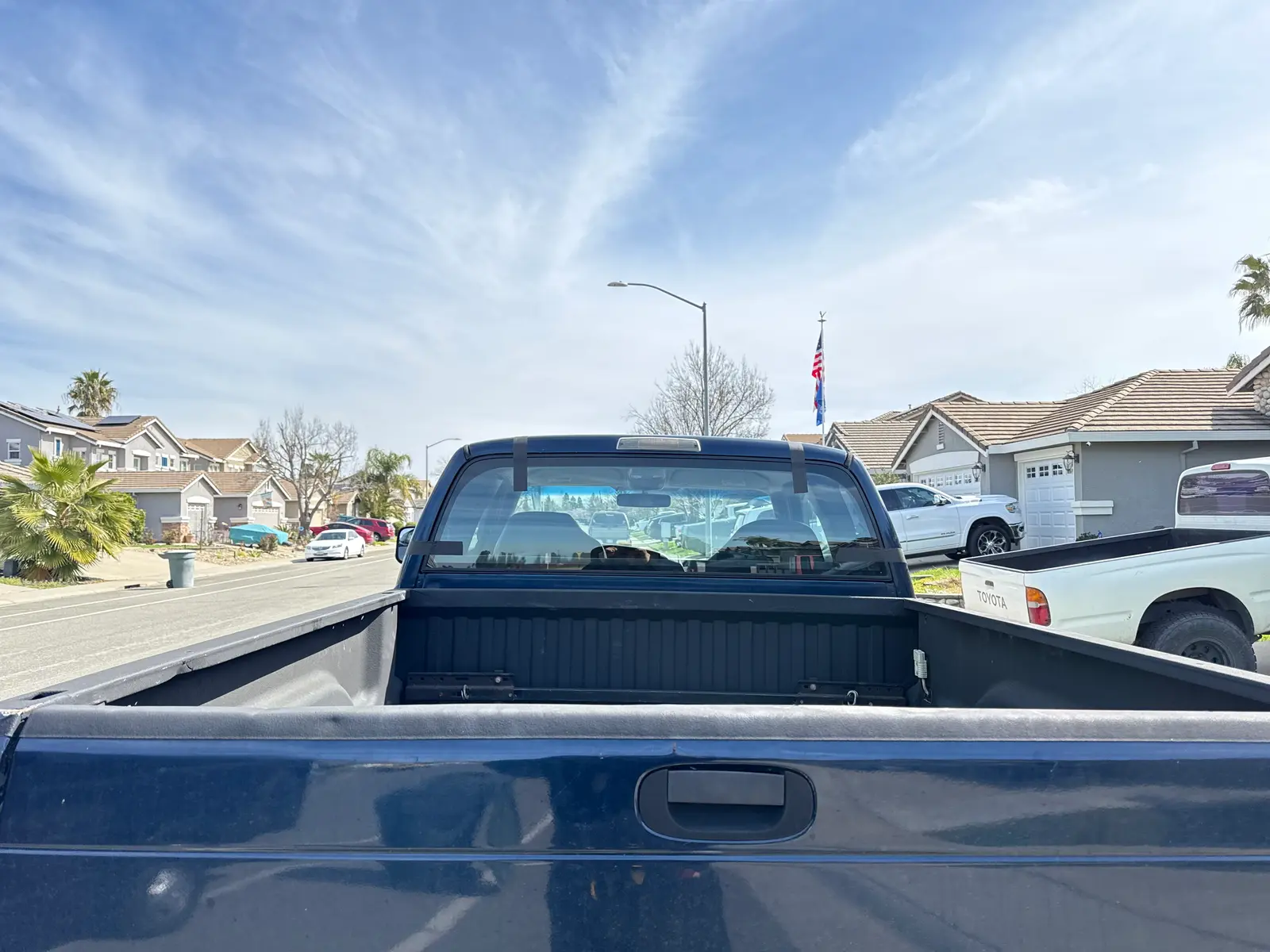 Rear windshield replacement on a truck in Roseville